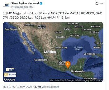 X @SismologicoMX