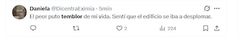 El miedo se apoderó de los ciudadanos - crédito X