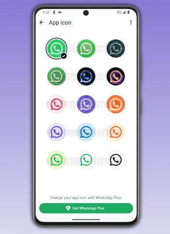 WhatsApp Plus te permitirá cambiar el color de su ícono. (WaBetaInfo)