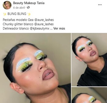 La estilista Tania Guzmán subía