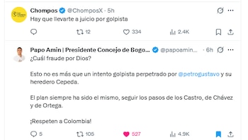En redes acusan a Gustavo Petro de "golpista" - crédito captura de pantalla X