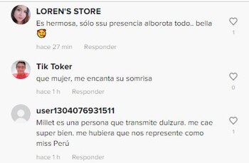 Usuarios destacan belleza de Milett