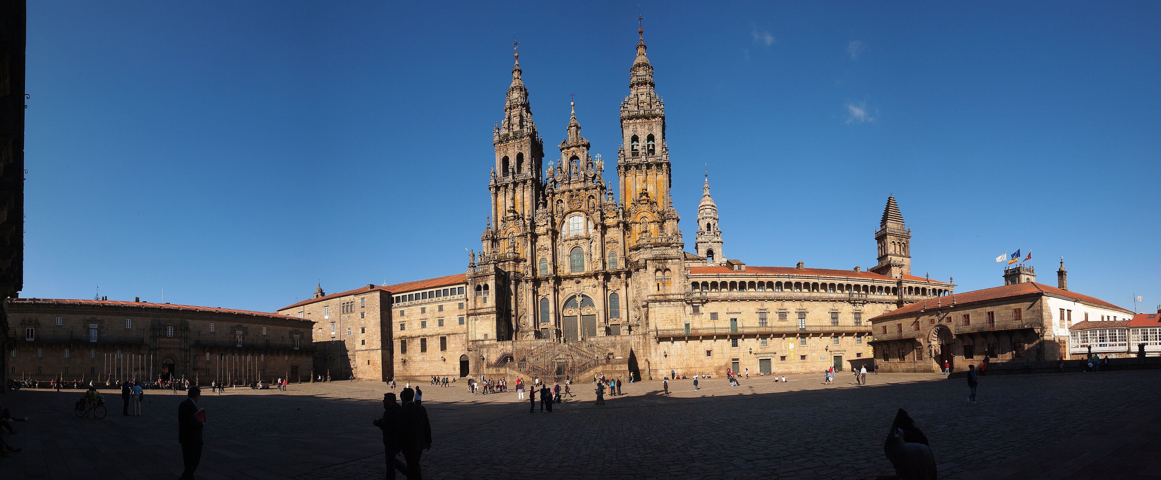 Plaza del Obradoiro en Santiago de Compostela (Wikimedia/David H.)