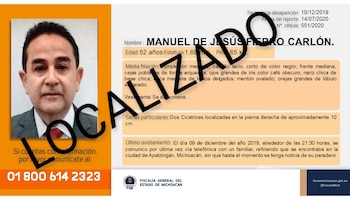 Manuel Jesús Fierro fue localizado en una fosa clandestina (Foto: Twitter/FiscaliaMich)