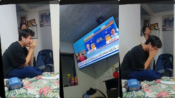 Mujer grabó a su hijo llorando tras los resultados de la primera vuelta presidencial: “Si gana, me tengo que ir de la universidad”