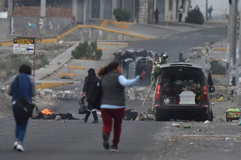 Manifestaciones al sur del Perú.