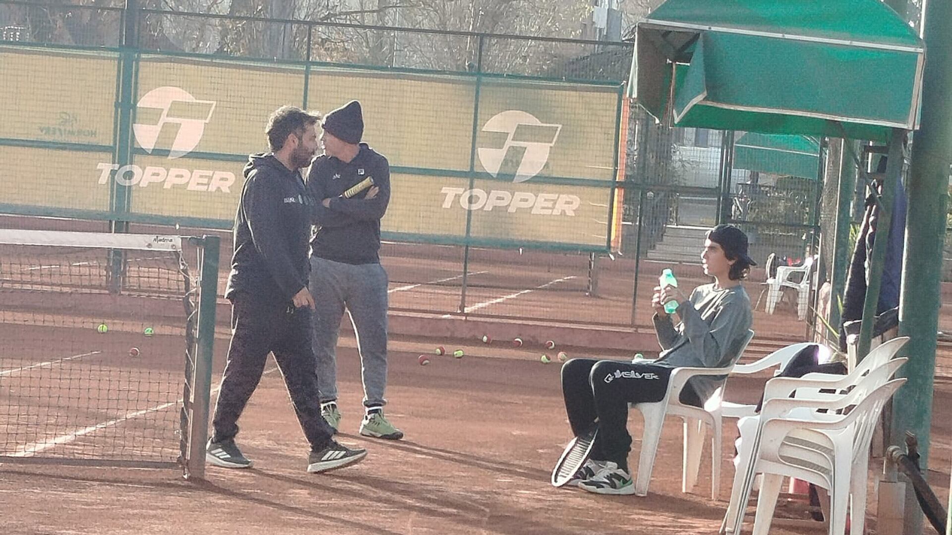 Bautista Tadini en uno de sus entrenamientos en su regreso a las canchas en su ciudad natal, San Juan