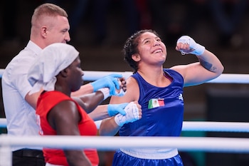 La mexicana celebra su pase