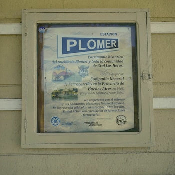 La estación de tren, construida