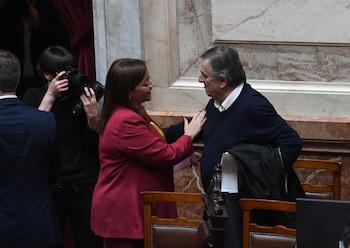 Cecilia Moreau junto a Mario