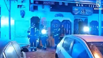 Una explosión en un bar de Madrid deja siete heridos, tres de ellos graves con grandes quemaduras