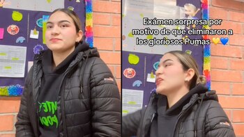 profesora se hace viral por hacer examen a sus alumnos por derrota de Pumas
