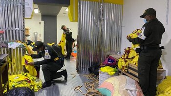 Operativo contra el contrabando logró incautación de más de 2 mil camisetas de la selección Colombia