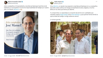 María Fernanda Cabal y Fabio Arjona felicitaron a José Manuel Restrepo por su cumpleaños - crédito @MariaFdaCabal/X - @fabio_arjona/X