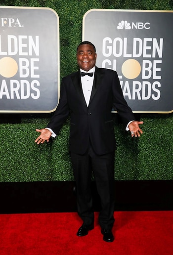 Tracy Morgan cumplió con el código de una red carpet: el black tie. Esmoquin con camisa blanca y moño