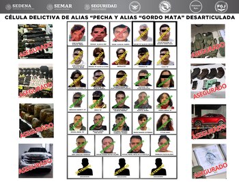 Desarticulan célula delictiva del "Pecha"