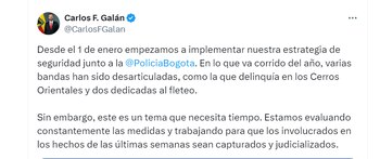 Carlos Fernando Galán en X