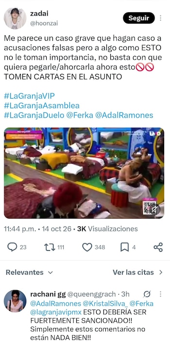 Usuarios de X exigen a la producción de La Granja VIP expulsar a Pimpinela Escarlata.