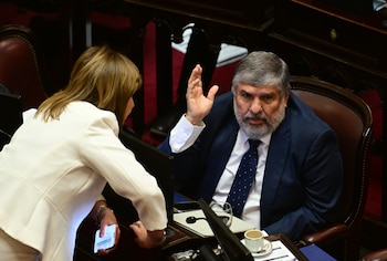 Patricia Bullrich y José Mayans,