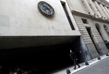 La sede de la Bolsa de Comercio de Buenos Aires, en el centro porteño.