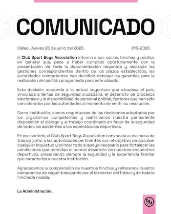 Sport Boys – Cantolao - Copa de la Liga – Estadio Miguel Grau – Perú – deportes – 25 junio