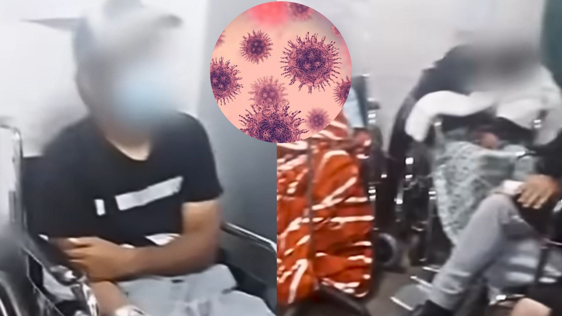 Varios menores reciben atención médica en sillas de ruedas en Ate tras presentar un cuadro infeccioso asociado al rotavirus. (Panamericana)