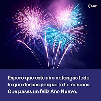 Postales de Año Nuevo 2024 para compartir por WhatsApp, Facebook, Twitter e Instagra | Canva/Pinterest/Google