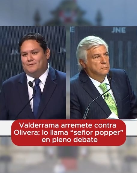 ¿Qué son los poppers tras la frase de Valderrama contra Olivera?. Captura: Andina.