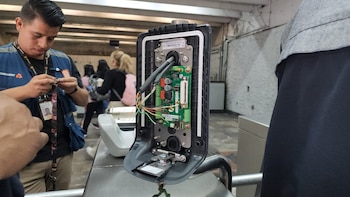 Para el acceso al Metro