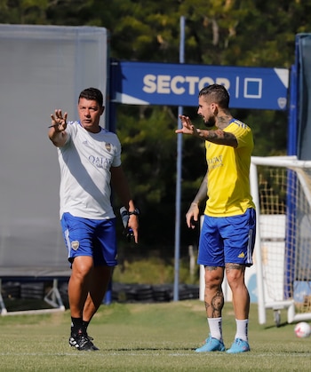 Sebastián Battaglia y Darío Benedetto Boca Juniors