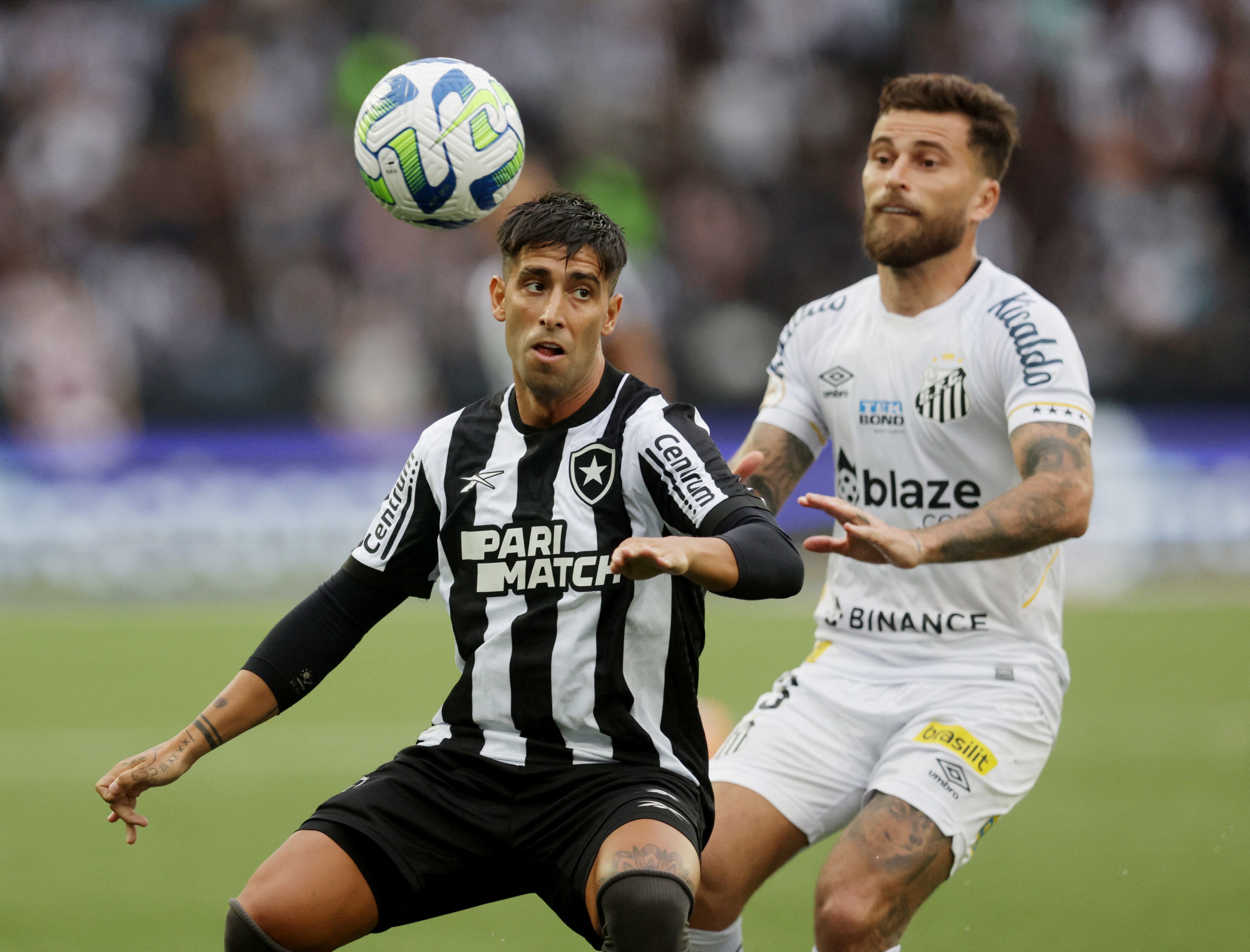 Leonel Di Plácido también tiene experiencia en el Botafogo de Brasil en 2023, un año antes de que fuera campeón de la Copa Libertadores - crédito Ricardo Moraes/REUTERS