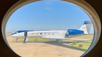 El Gulfstream V hace la