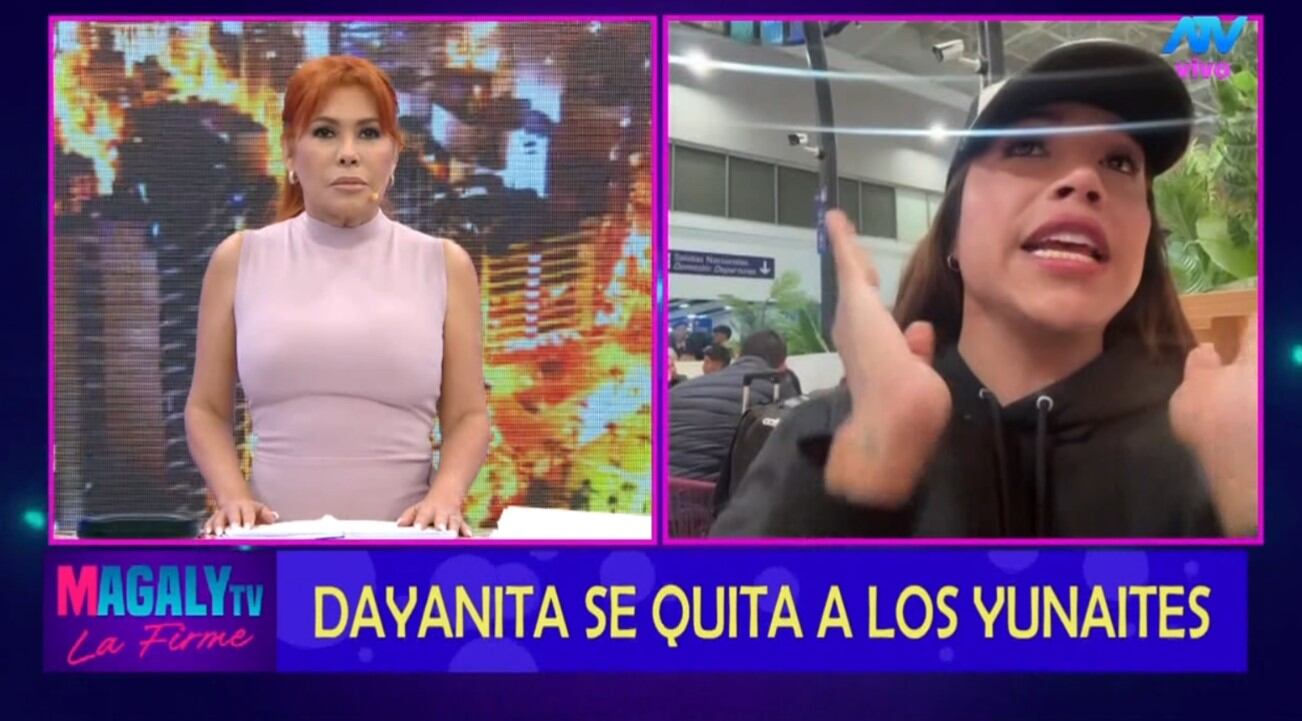 Dayanita se despide entre risas y aclaraciones: “No me voy a hacer porno, voy a hacer reír a mi público en Estados Unidos”. Infobae Perú / Captura TV - Magaly TV La Firme
