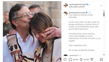 Gustavo Petro compartió un mensaje cargado de orgullo y nostalgia para felicitar a Antonella, que llegó a la Casa de Nariño siendo apenas una adolescente - crédito @gustavopetrourrego/Instagram
