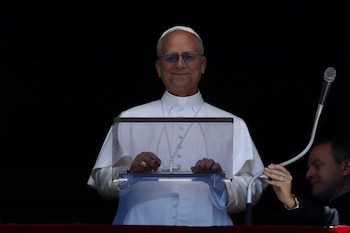 Pope Leo XIV leads the