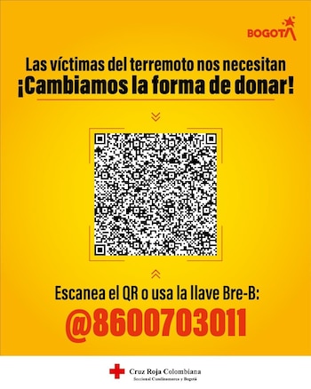 Para los que deseen donar, todavía pueden hacerlo mediante la llave de Bre-B de la Cruz Roja - crédito @GobiernoBTA / X