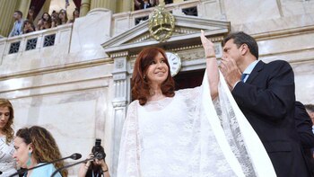 Cristina Kirchner durante la Asamblea