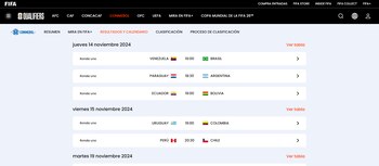 De la siguiente forma, dio a conocer los horarios el ente de fútbol más importante del mundo - crédito página oficial de FIFA