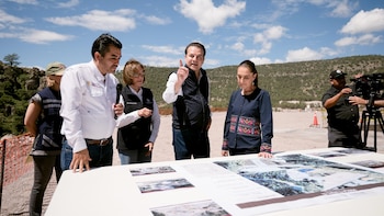 Sheinbaum supervisa obra hidráulica el Tunal II en Durango, asegura que la mitad de la capital recibe agua contaminada por arsénico y flúor