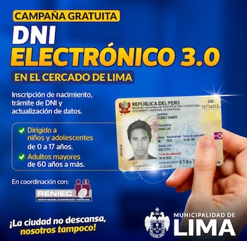 La campaña se llevará a cabo desde las 9 horas - Créditos: Municipalidad de Lima.