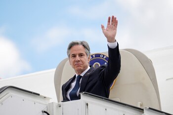 Blinken iniciará una nueva gira por Oriente Medio con el objetivo de impulsar la propuesta de tregua con Hamas (REUTERS)