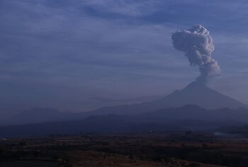 Actualmente, el volcán Popocatépetl se