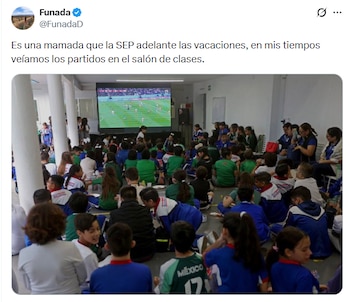 La nostalgia por vivir los partidos del Mundial en las aulas resurge en redes tras la decisión de cerrar las escuelas antes de lo previsto. (Foto: X)