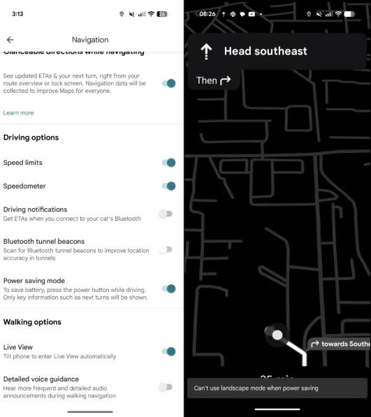 Google Maps estrena un modo ahorro de batería. (Foto: Android Authority)