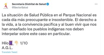 De esta manera lo publicó