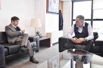 Presidente de Uruguay, Yamandú Orsi y gobernador Buenos Aires, Axel Kicillof