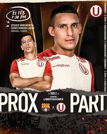 Universitario vs Barcelona SC: partido