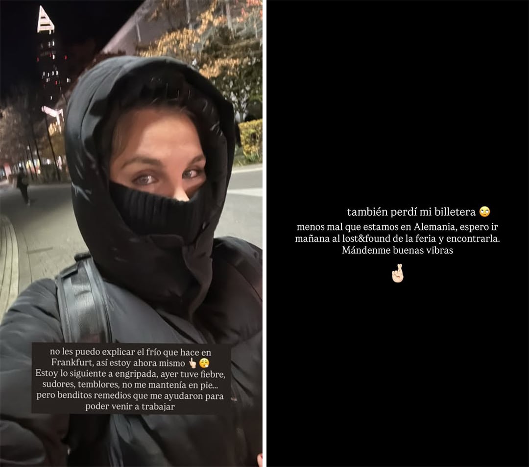 Durante sus días en Alemania por trabajo, Ivana contó que perdió su billetera (Instagram)