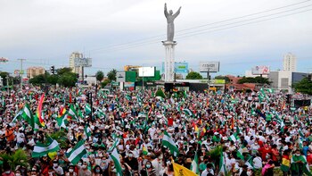 Hubo protestas multitudinarias pidiendo la
