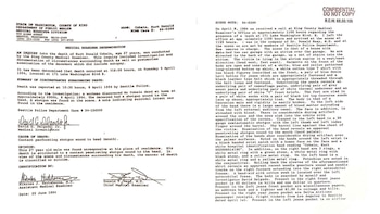 En el informe toxicológico, los